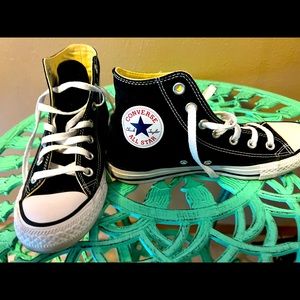 Black Converse High tops.